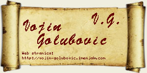 Vojin Golubović vizit kartica